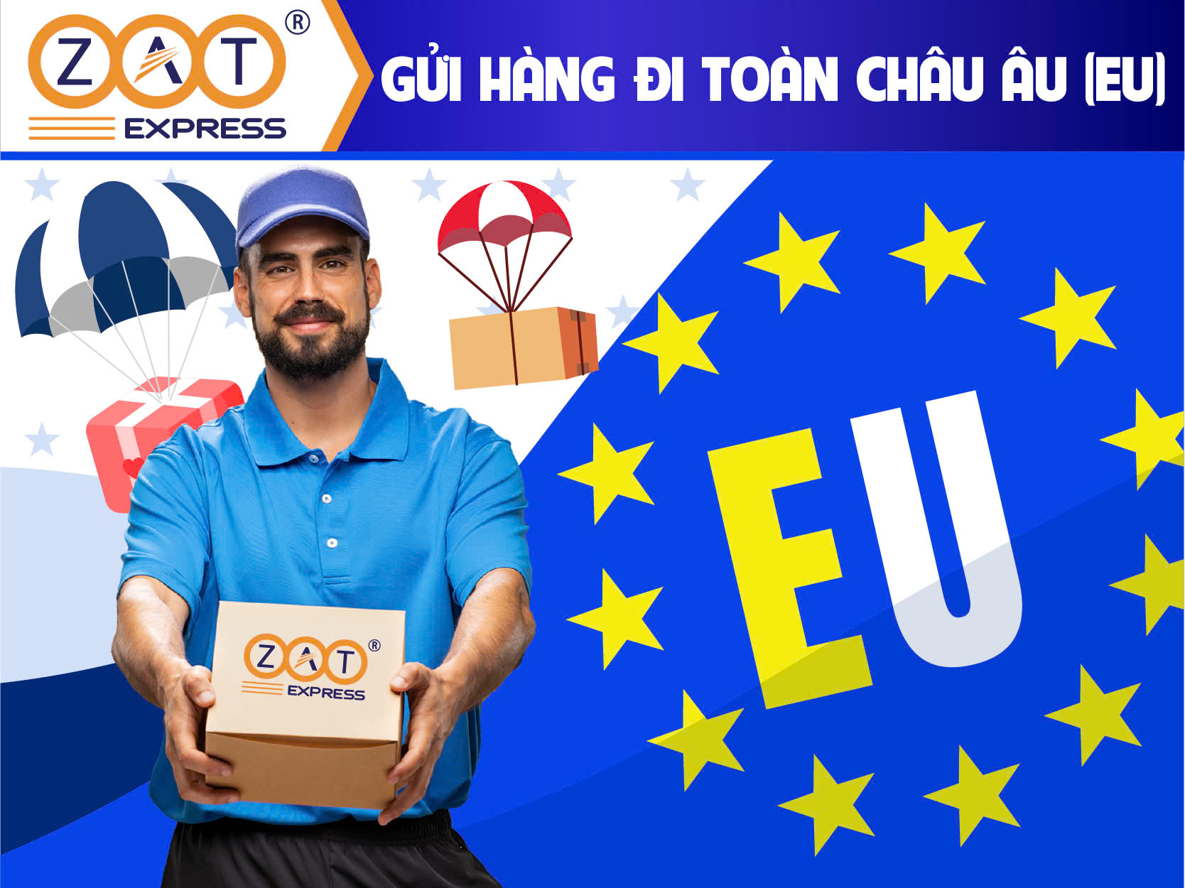 Gửi hàng đi Châu Âu (EU)